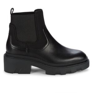 ASH NWT Mastro Leather Pull-On Lug Sole Chelsea Boots EU 40 US 10